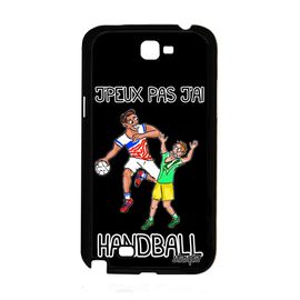 Coque Samsung Galaxy Note 2 Silicone Jpeux Pas J'ai Handball Comique Humour Noir