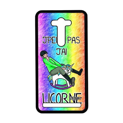 Coque Zenfone 2 Laser Ze550kl Humour J'peux Pas J'ai Licorne Vert Plastique Asus Zenfone 2 Laser Ze550kl