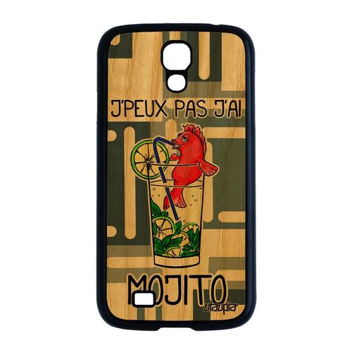 Coque J'peux Pas J'ai Mojito Pour S4 Bois Silicone Housse Naturel Samsung Galaxy S4