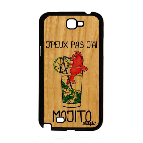 Coque Silicone Note 2 Bois J'peux Pas J'ai Mojito Humour Souple A Samsung Galaxy Note 2