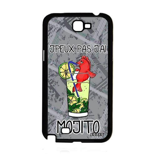 Coque Humour J'peux Pas J'ai Mojito Pour Samsung Galaxy Note 2 Silicone Housse A