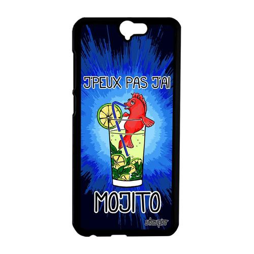 Coque One A9 Je Peux Pas J'ai Mojito Bleu Mobile De Protection Cocktail Bd A Htc One A9