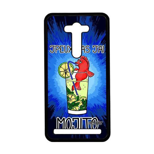 Coque Zenfone 2 Laser Ze550kl Je Peux Pas J'ai Mojito Dessin Antichoc Bleu Asus Zenfone 2 Laser Ze550kl