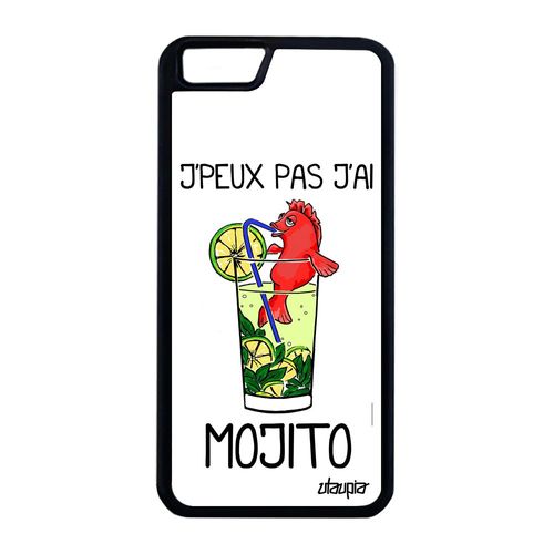 Coque Pour Iphone 6 6s Plus Silicone J'peux Pas J'ai Mojito Cocktail Blanc Iphone 6 Plus Iphone 6s Plus