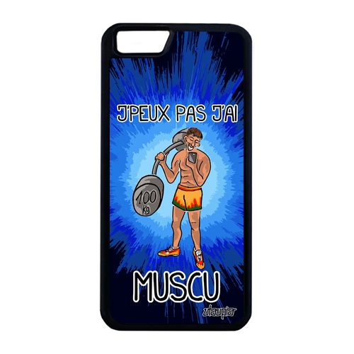 Coque Iphone 6 6s Plus Silicone Humour J'peux Pas J'ai Muscu Fitness Bleu Iphone 6 Plus Iphone 6s Plus