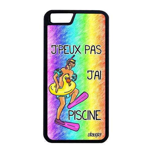 Coque Iphone 6 6s Plus Silicone J'peux Pas J'ai Piscine 4g Vert Etui Sport Iphone 6 Plus Iphone 6s Plus