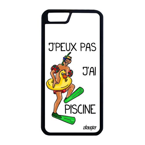 Coque Silicone Iphone 6 6s Plus Humour J'peux Pas J'ai Piscine Blanc Tpu A Iphone 6 Plus Iphone 6s Plus