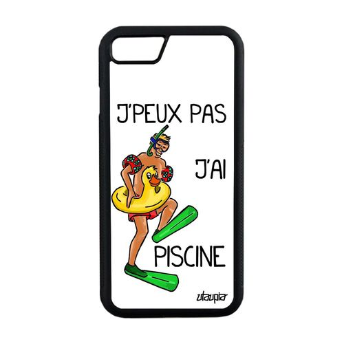 Coque Silicone Iphone 8 Humour J'peux Pas J'ai Piscine Humour Natation De