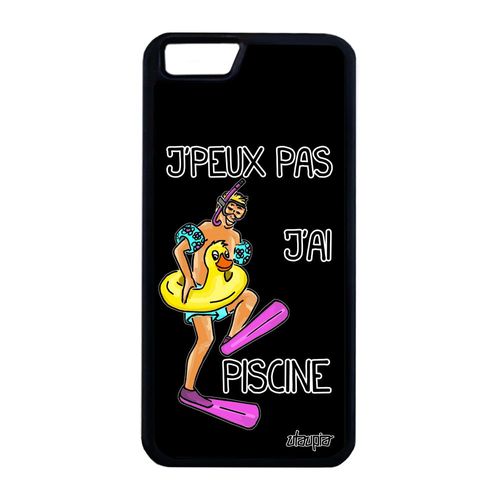 Coque Iphone 6 6s Plus Silicone Je Peux Pas J'ai Piscine Noir Rigide Noir Iphone 6 Plus Iphone 6s Plus
