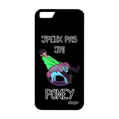 Coque Iphone 6 6s Silicone Humour J'peux Pas J'ai Poney Humour Alu Aqua De