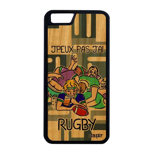 Coque Silicone Pour Iphone 6 6s Plus Bois Humour J'peux Pas J'ai Rugby Bd Iphone 6 Plus Iphone 6s Plus