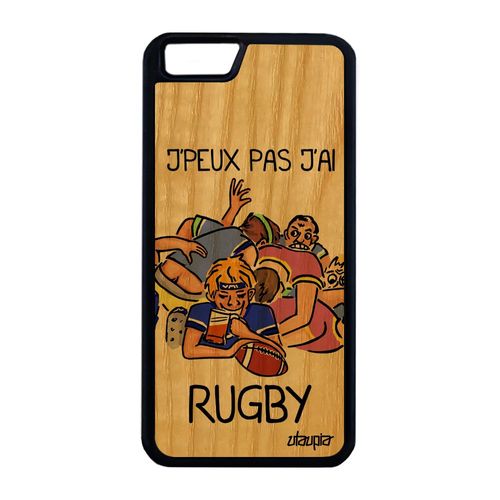 Coque Iphone 6 6s Plus Bois Naturel Silicone Jpeux Pas J'ai Rugby Humour A Iphone 6 Plus Iphone 6s Plus
