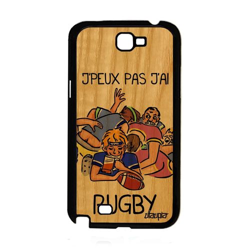 Coque Note 2 Bois Silicone Jpeux Pas J'ai Rugby Bleu Humour Gel A Samsung Galaxy Note 2