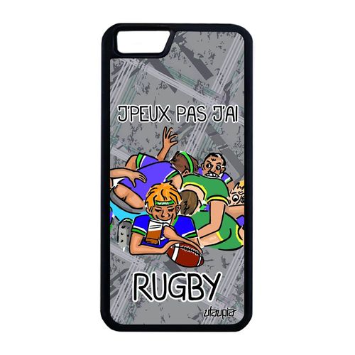 Coque Iphone 6 6s Plus Silicone Humour J'peux Pas J'ai Rugby Dessin Motif Iphone 6 Plus Iphone 6s Plus