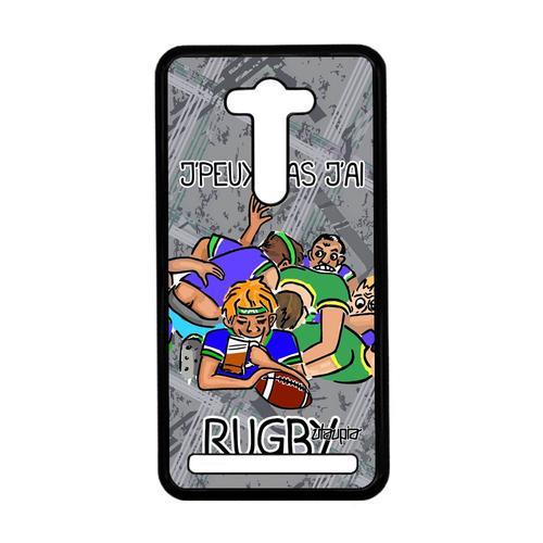 Coque Humour J'peux Pas J'ai Rugby Asus Zenfone 2 Laser Ze550kl Telephone Gris A