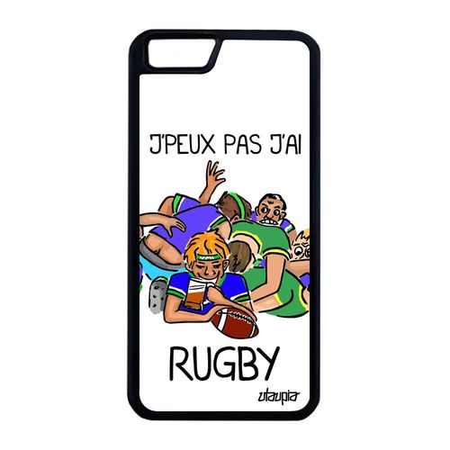 Coque Silicone Pour Iphone 6 6s Plus J'peux Pas J'ai Rugby Noir Blanc Iphone 6 Plus Iphone 6s Plus