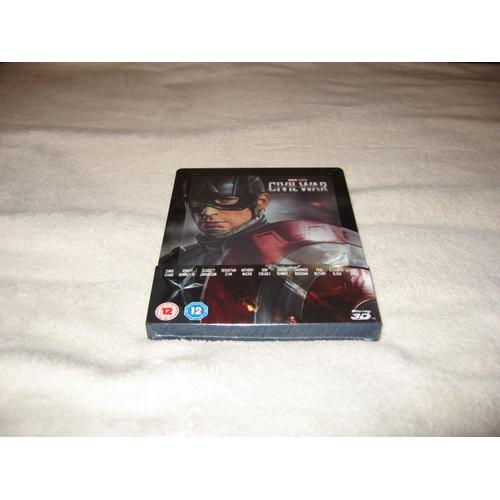 Captain America 3: Civil War [Blu-Ray Steelbook - Magnet Lenticulaire - Zavvi]