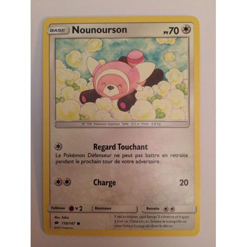 Carte Pokémon Gigoteur Nounourson 110/147