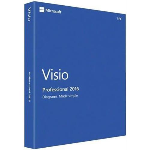Microsoft Visio Professionnel 2016 - 1 Pc - Sans Support - Win