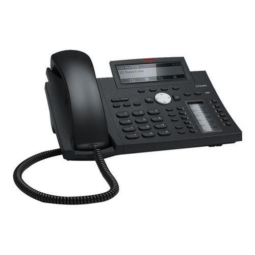 snom D345 - Téléphone VoIP - (conférence) à trois capacité d'appel - SIP - 12 lignes - bleu noir