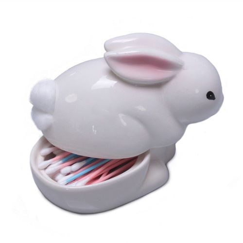 Distributeur De Coton-Tige Lapin 2 En 1 