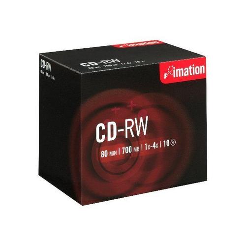 Imation Showbox MTV - 10 x CD-RW - 700 Mo (80 min) 4x