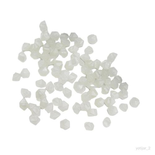 yotijar 5 x 100 Pièces Qui Brillent Pierres Roches Intérieur Extérieur Pour Aquarium Blanc Robuste