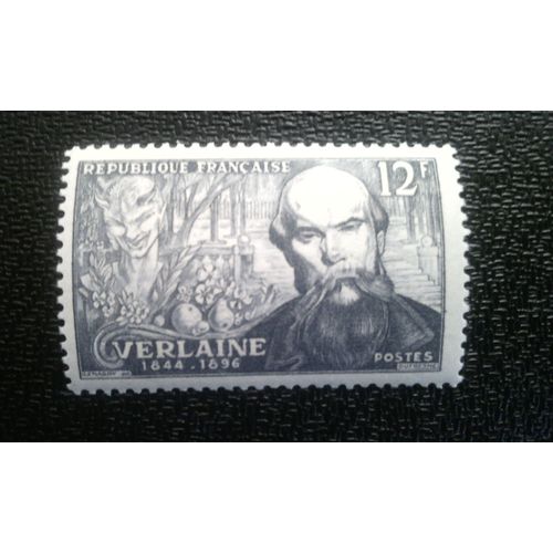 Timbre France ( Yt 909 ) 1951 Paul Verlaine (1844-1896)