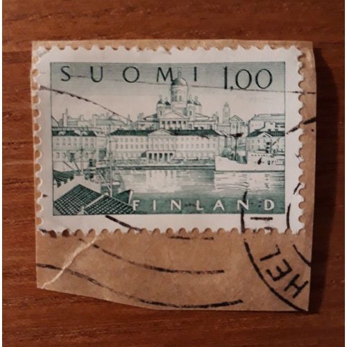 Timbre Finlandais Vert À 1,00 Mark, 1963