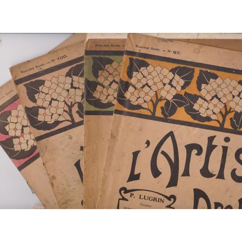 Lot De 6 Revues L'artisan Pratique , Revue Mensuelle D'art Décoratif 1912 Et 1913