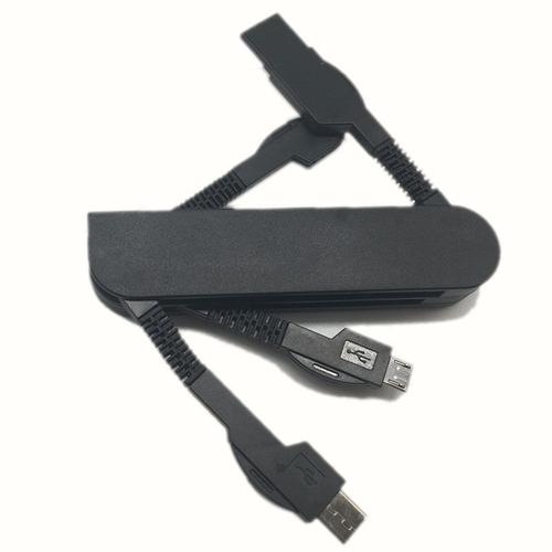 Câble Usb Pliable Multi-Interface 3 En 1 Charge Rapide Date Mini Ligne De Téléphone Portable Pour Iphone Android