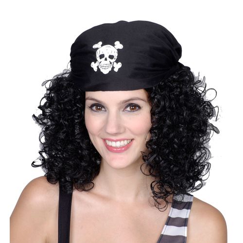 Perruque Brune De Pirate Femme Taille Unique