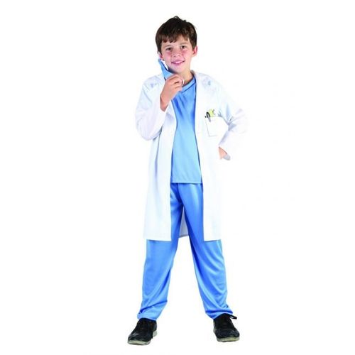 Déguisement Docteur Garçon - Taille: S 4-6 Ans (110-120 Cm)