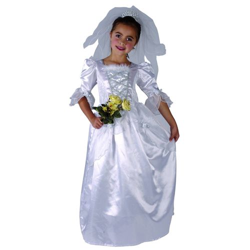 Déguisement Mariée Fille Avec Voile 10 - 12 Ans (L)