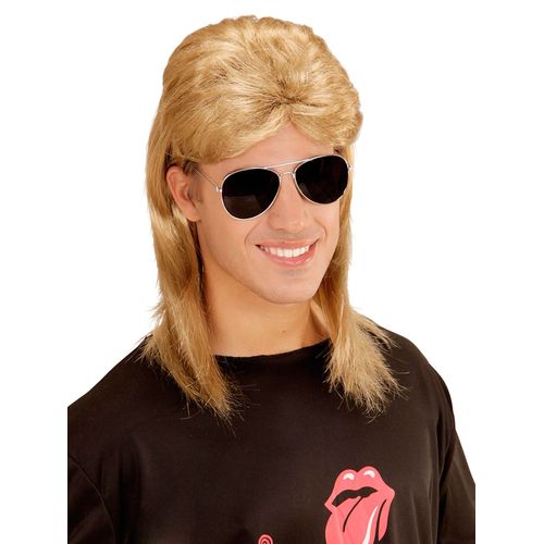 Perruque Et Lunettes Années 80 Hommes Taille Unique