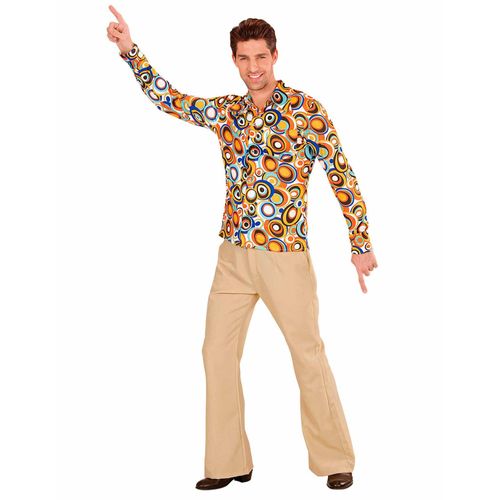 Chemise Groovy Bubbles Années 70 Homme S / M
