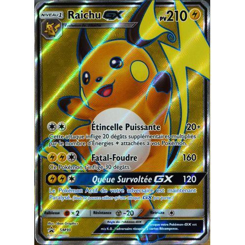 Carte Pokémon Sm90 Raichu Gx 210 Pv Promo