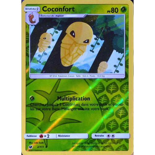 Carte Pokémon 2/111 Coconfort  80 Pv - Reverse