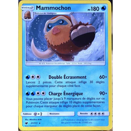 Carte Pokémon 21/111 Mammochon  180 Pv