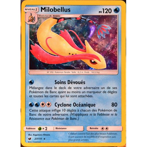 Carte Pokémon 27/111 Milobellus 120 Pv - Holo