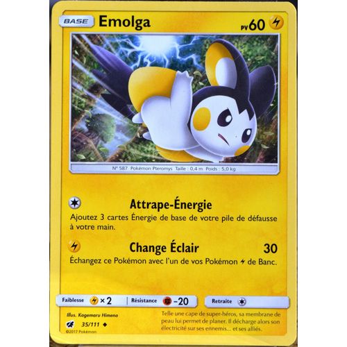 Carte Pokémon 35/111 Emolga  60 Pv