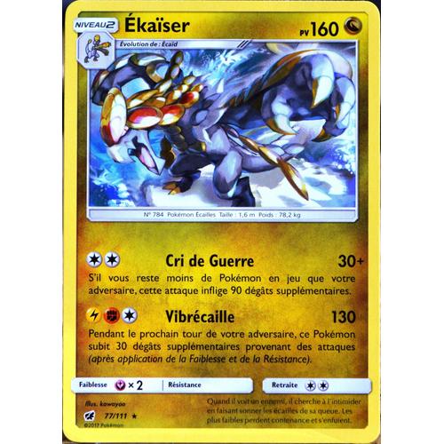 Carte Pokémon 77/111 Ékaïser  160 Pv