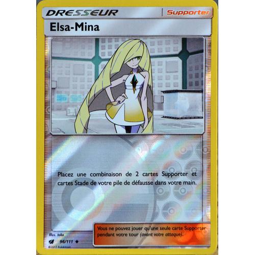 Carte Pokémon 96/111 Elsa-Mina  - Reverse