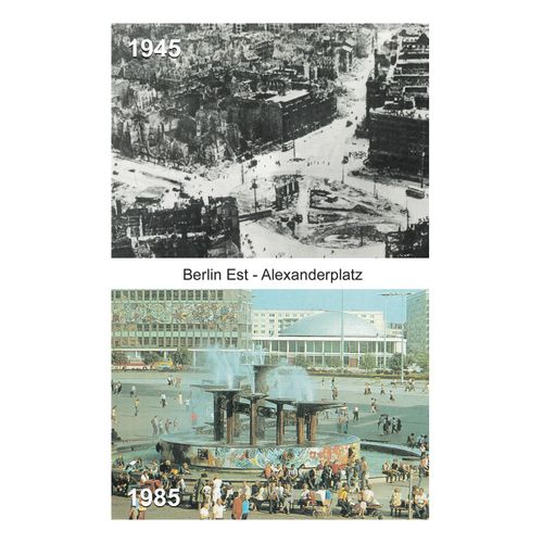 Ww2 - Photo Berlin-Est 1945/1985 - Alexanderplatz - Blick Auf Den Alexanderplatz