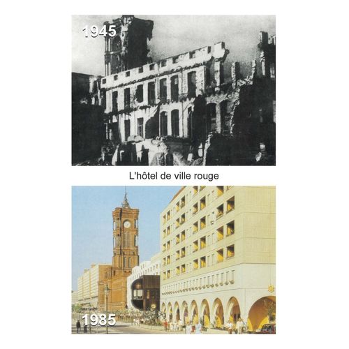 Ww2 - Photo Berlin-Est 1945/1985 - L'hôtel De Ville Rouge - Rotes Rathaus