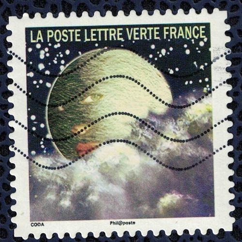 France 2016 Oblitéré Used Correspondances Planétaires Douzième Timbre