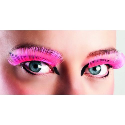 Faux Cils Longs Roses Adulte - 68447 - Taille Unique - Port 0¿