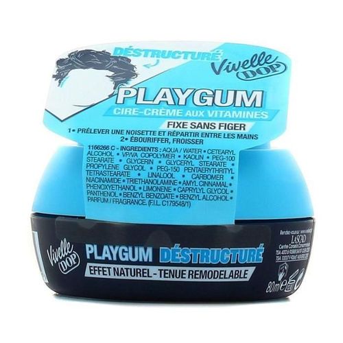 Lascad Vivelle Dop Playgum Déstructuré Cire-Creme Coiffante Pour Homme 80 Ml 