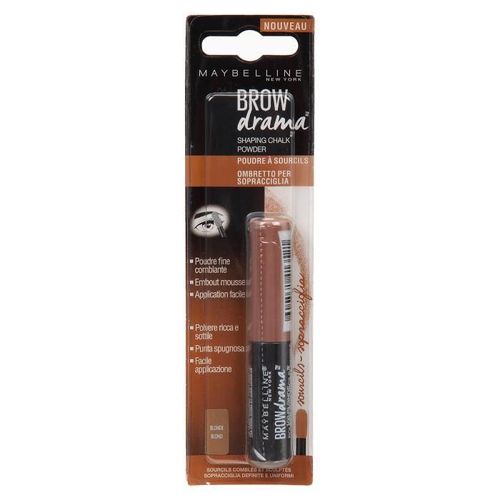 Maybelline Mascara Sourcils En Poudre Brow Drama Shaping Chalk - 100 Blond 