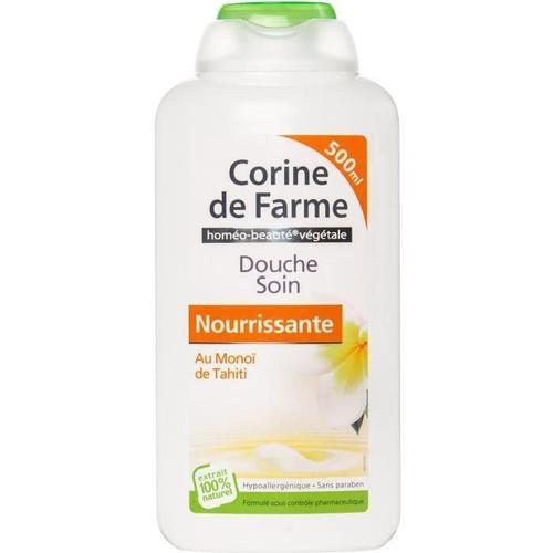 Corine De Farme - Douche Soin Au Monoi - Propriétés Nourrissantes - Respect De La Peau - 100% Fabriqué En France - 500ml 